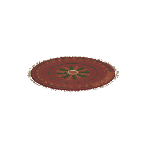 Low-poly Interiors 3D model: Rug Round