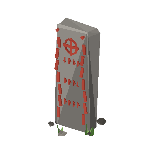 Low-poly Norse Signature 3D model: Runestone