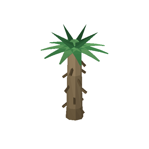 Low-poly Nature 3D model: Sabal Fan Palm