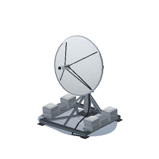 Low-poly Props 3D model: Satellite Dish