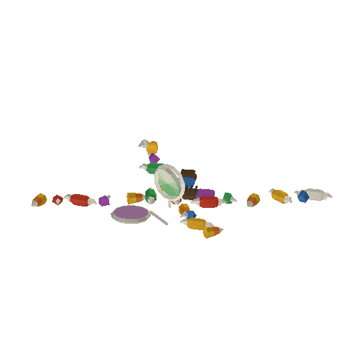 Low-poly Halloween Decorations 3D model: Scattered Candy 01