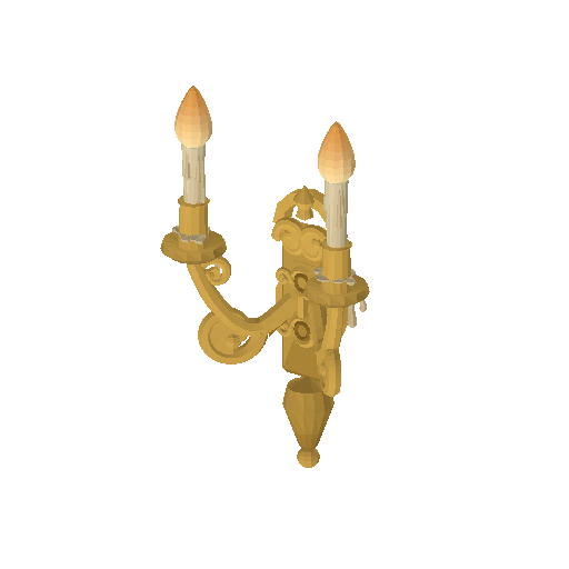 Low-poly Interiors 3D model: Sconce Scroll