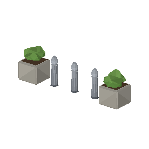 Low-poly Street Furniture 3D model: Security Bollard 01