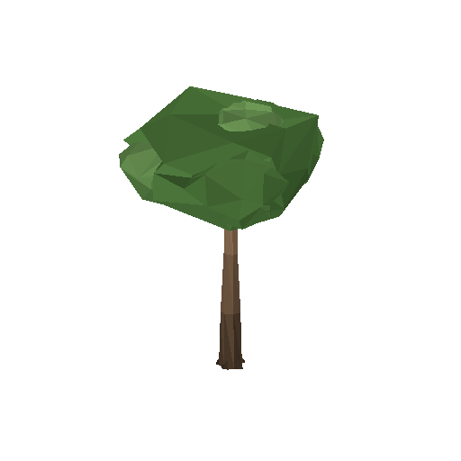 Low-poly Nature 3D model: Shade Tree