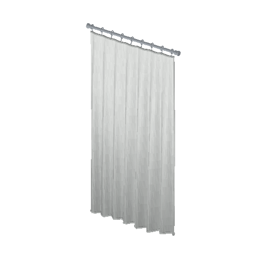 Low-poly Interiors 3D model: Shower Curtain