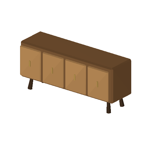 Low-poly Interiors 3D model: Sideboard