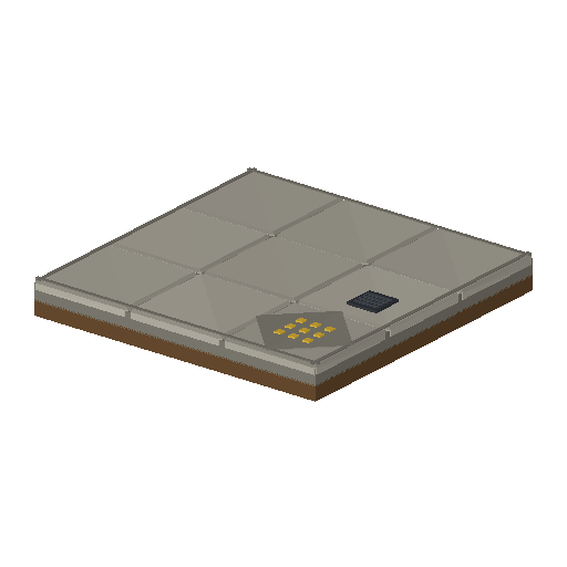 Low-poly Roads & Avenues 3D model: Sidewalk Corner 01