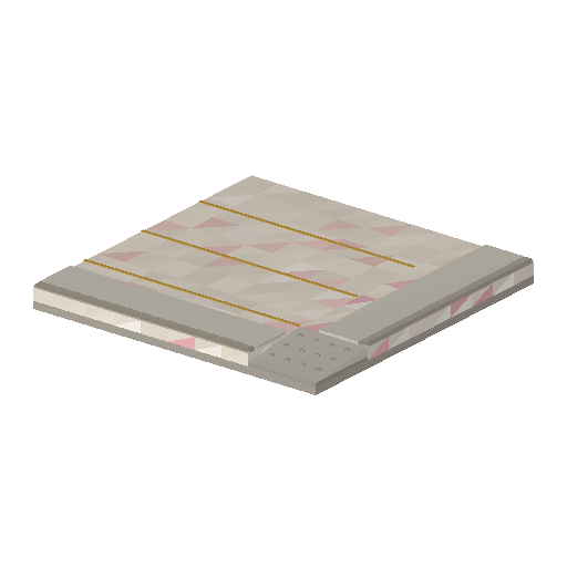 Low-poly Roads 3D model: Sidewalk Corner