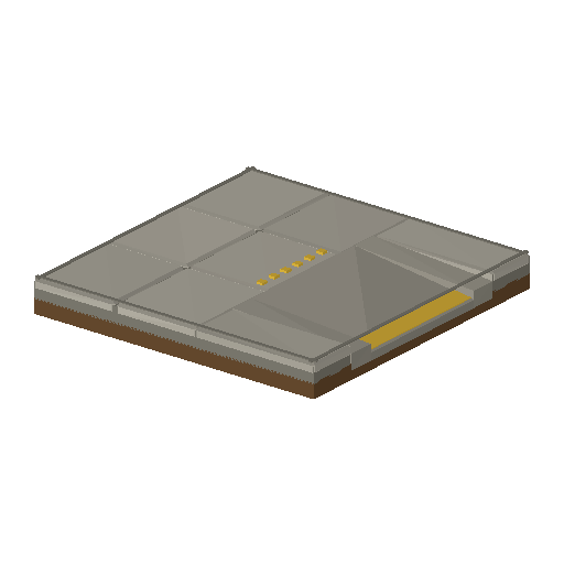 Low-poly Roads & Avenues 3D model: Sidewalk Curb Ramp 01