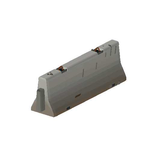 Low-poly Props 3D model: Site Jersey Barrier