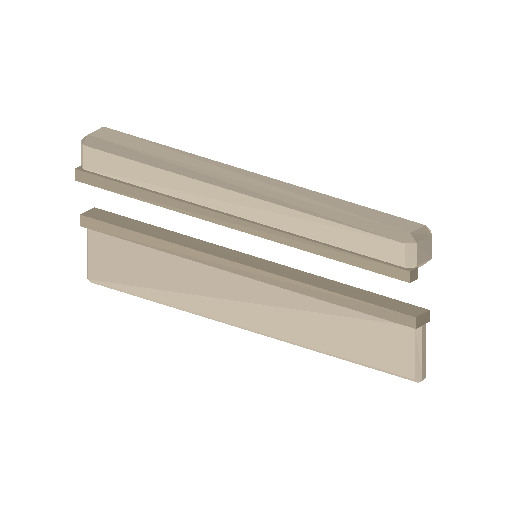 Low-poly Interiors 3D model: Skirting Run