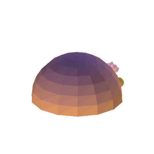 Low-poly Sky 3D model: Sky Golden Dome 01
