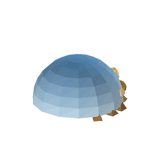 Low-poly Sky 3D model: Sky Midnight Sun Dome