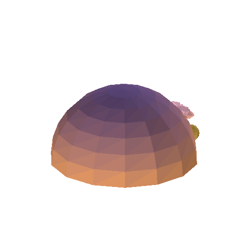 Low-poly Sky 3D model: Sky Sunset Dome 02