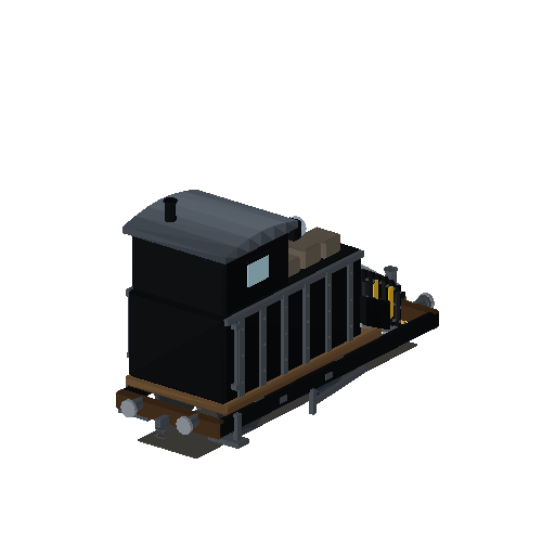 Low-poly Rolling Stock 3D model: Snowplough