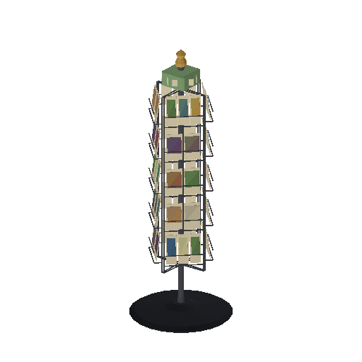 Low-poly Interiors 3D model: Spinner Rack