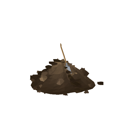 Low-poly Nature 3D model: Spoil Mound
