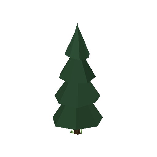 Low-poly Nature 3D model: Spruce Tree