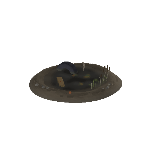 Low-poly Water 3D model: Stagnant Pool