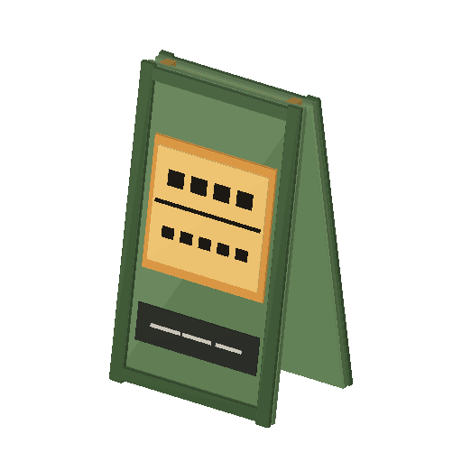 Low-poly Props 3D model: Standing Sign