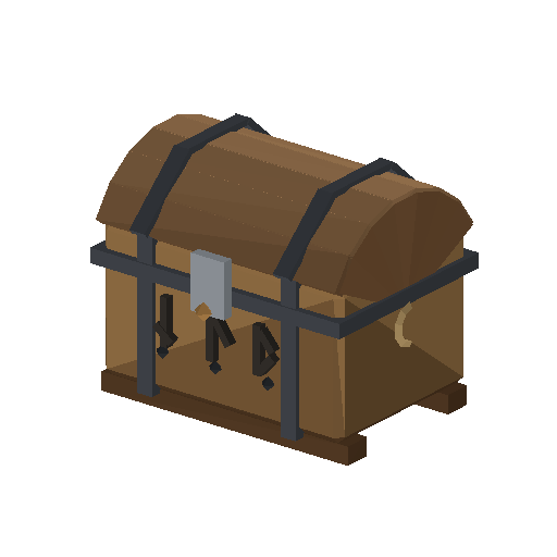 Low-poly Props 3D model: Storage Crate
