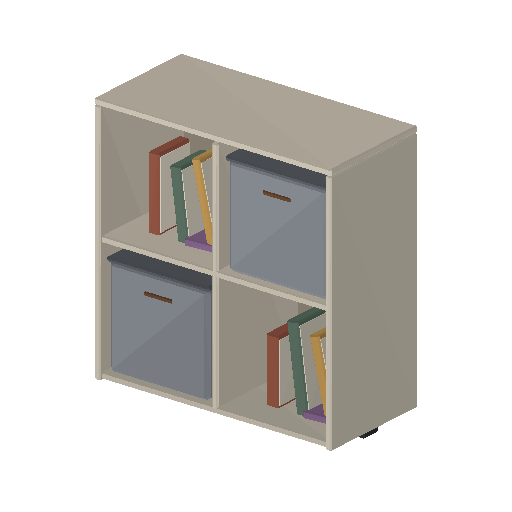 Low-poly Interiors 3D model: Storage Cubes