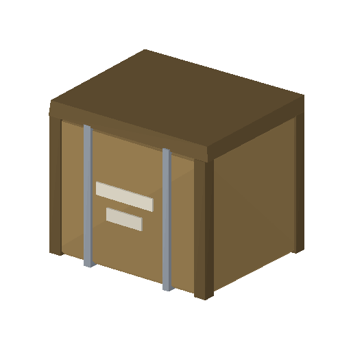 Low-poly Props 3D model: Supply Crate
