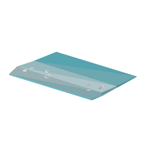 Low-poly Water 3D model: Surf Foam Strip