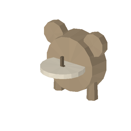 Low-poly Interiors 3D model: Table Clock