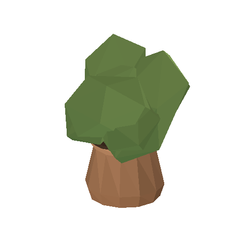 Low-poly Interiors 3D model: Table Plant