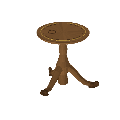 Low-poly Interiors 3D model: Table Side