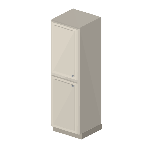 Low-poly Interiors 3D model: Tall Larder