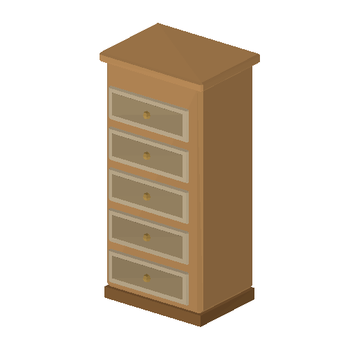 Low-poly Interiors 3D model: Tallboy