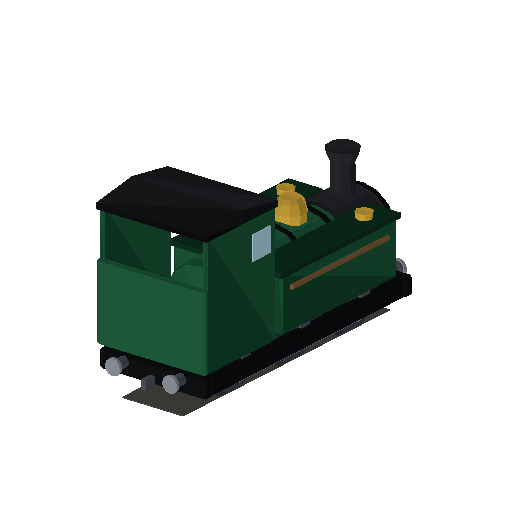 Low-poly Rolling Stock 3D model: Tank Locomotive Shunter