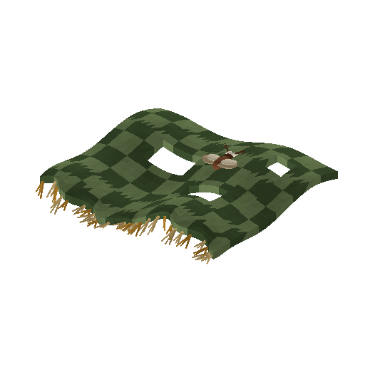 Low-poly Interiors 3D model: Throw Moth