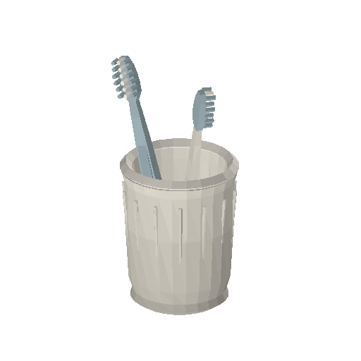 Low-poly Interiors 3D model: Toothbrush Cup