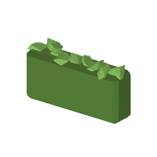 Low-poly Nature 3D model: Topiary Hedge 01