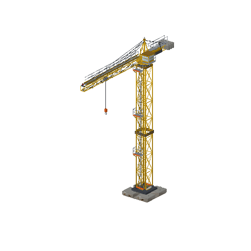 Low-poly Theme-Special 3D model: Tower Crane