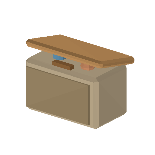 Low-poly Interiors 3D model: Toy Box