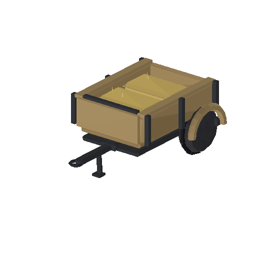 Low-poly Vehicles 3D model: Tractor Trailer