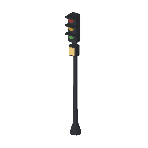 Low-poly Props 3D model: Traffic Light