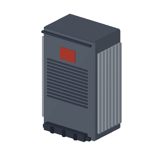 Low-poly Props 3D model: Transformer Cabinet