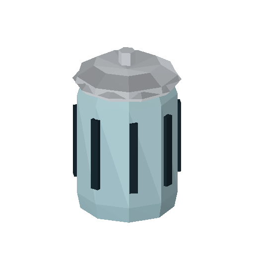 Low-poly Props 3D model: Trash Bin