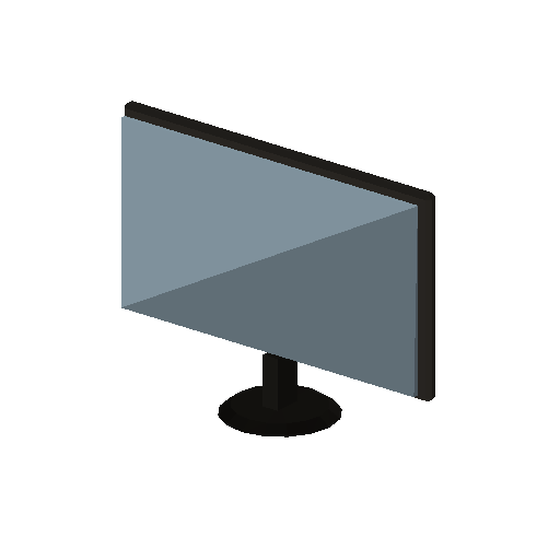 Low-poly Interiors 3D model: Tv Flatscreen