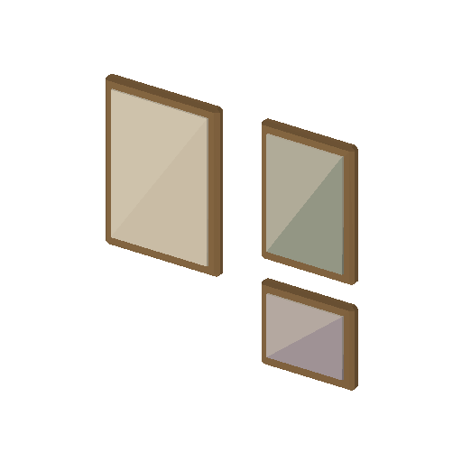 Low-poly Interiors 3D model: Wall Art Set