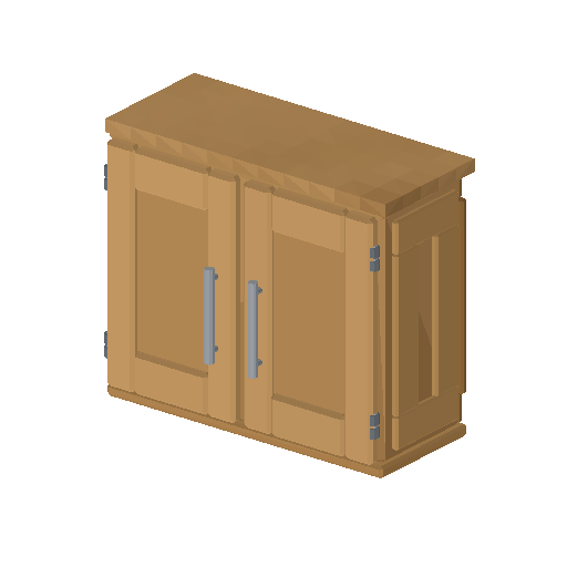 Low-poly Interiors 3D model: Wall Cabinet