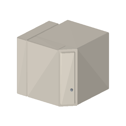 Low-poly Interiors 3D model: Wall Corner Cabinet