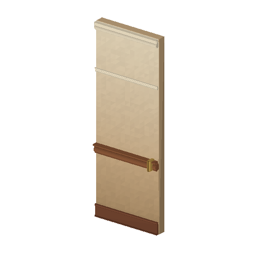 Low-poly Interiors 3D model: Wall Dado Rail