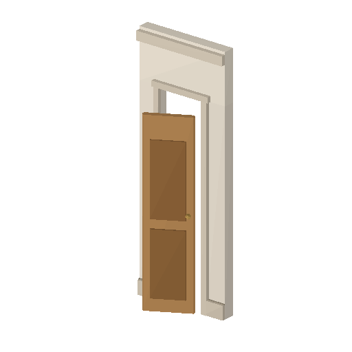 Low-poly Interiors 3D model: Wall Door