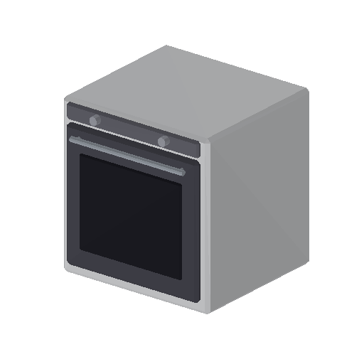 Low-poly Interiors 3D model: Wall Oven